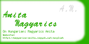 anita magyarics business card
